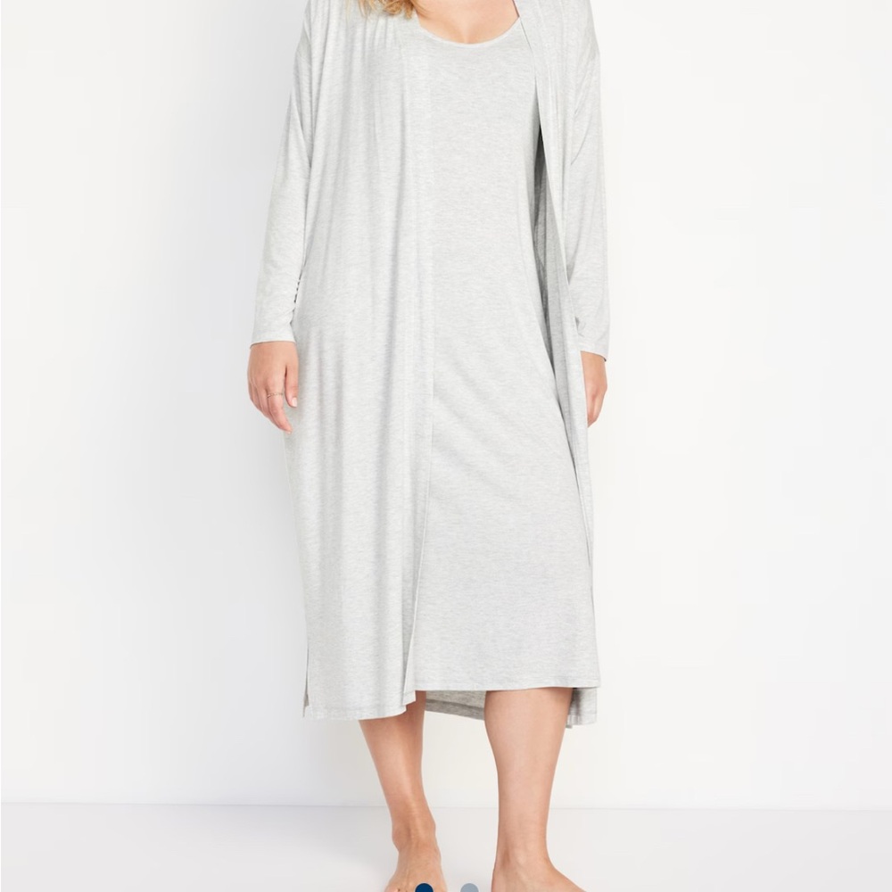 Old Navy Maternity Robe and Nursing Nightgown Set
